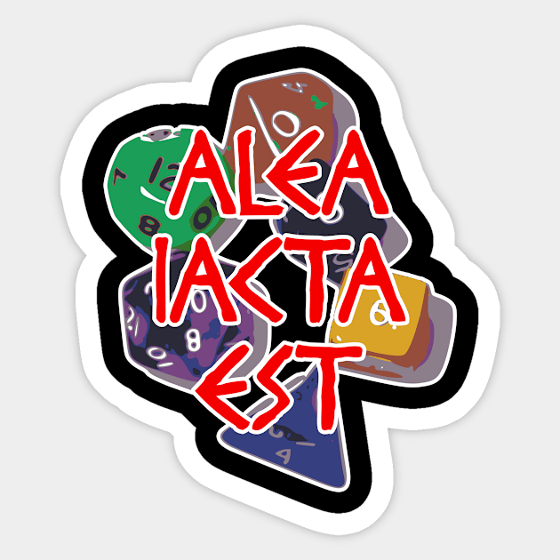 Alea Iacta Est (The die is cast) Sticker by jw608